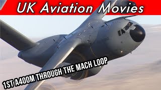 A400M  first time through the Mach Loop Wales [upl. by Ahsiruam30]