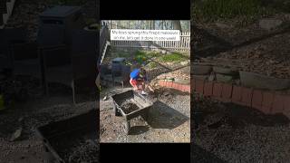 Fire pit makeover in one week patioliving diyproject diyhomedecor firepit patiodesign homediy [upl. by Kcirddes]