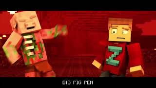 MINECRAFT NETHER ZOMBIE PIGMAN RAP BASS BOOSTED  Dan Bull [upl. by Balough]