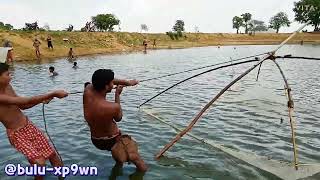 ଦେସ୍ ମାରା  everybody allowed for fishing 🎣 buluxp9wn fishing netfishing vlog villagefishing [upl. by Noiram]