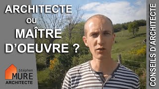 Architecte ou Maître doeuvre  MinutArchi 17 [upl. by Nilak478]