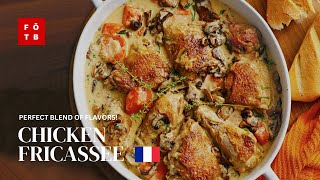 Chicken Fricassee  Classic French Chicken Recipe  Food On The Block [upl. by Andaira877]