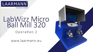 LabWizz Micro Ball Mill 320  Operation 2 [upl. by Ennairrac]