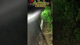 New led headlight bulb installation led headlight tranding song vairalvideo [upl. by Ahsikar190]