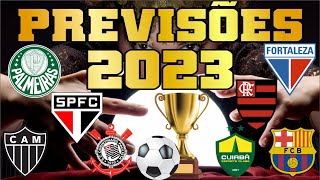 PREVISÕES 2023  QUEM SERÁ CAMPEÃO [upl. by Anitrak]