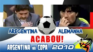 Argentina X Alemanha  Piores Momentos da COPA de 2010 [upl. by Aissatsan]