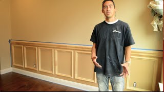 Recessed Panel Wainscoting Installation  How to Install [upl. by Leeban]