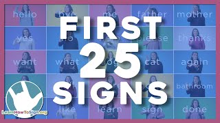 25 ASL Signs You Need to Know  ASL Basics  American Sign Language for Beginners [upl. by Akisej]