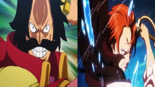 One Piece  Divine Departure Roger vs Shanks Comparison [upl. by Acirret213]