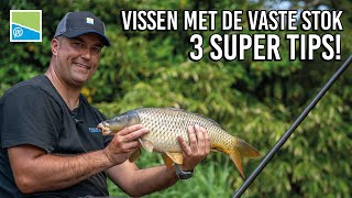 VISSEN MET DE VASTE STOK  3 SUPER TIPS 🔥 [upl. by Savage370]