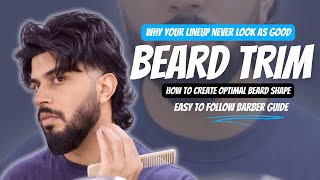 Beard Shape and lineup to suit any face  Beard trim Tutorial 2024 [upl. by Llekram]