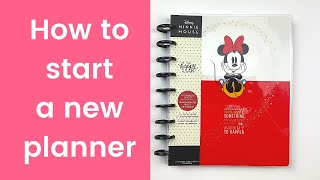 How to start a new planner SERIES part 1 2021 Happy Planner set up [upl. by Tamis]