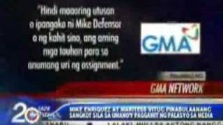 ZTE GMA7 tuta ng Malacañang MikeDefensor nagsinungaling [upl. by Teeniv]