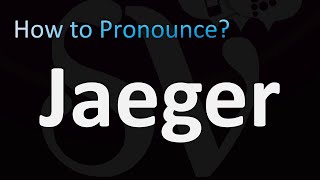 How to Pronounce Jaeger German [upl. by Alyehs938]