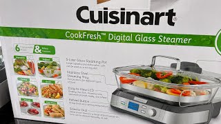 Unboxing a CUISINART DIGITAL GLASS STEAMER [upl. by Dzoba589]