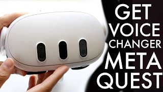 How To Get Voice Changer On Meta Quest 2Quest 3 [upl. by Yla]