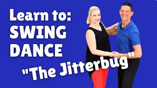 Easy Swing Dance Steps for Beginners  The Jitterbug [upl. by Nappy453]