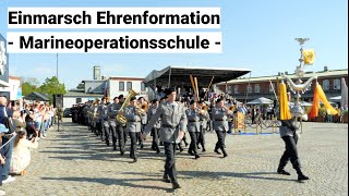 Einmarsch Ehrenformation Marineoperationsschule Bremerhaven HMK Hannover  Regimentsgruß [upl. by Aicenet788]