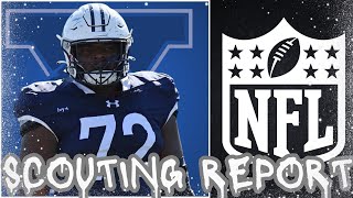 Potential 1st Rounder Kiran Amegadjie Yale Left Tackle 2024 NFL Draft Breakdown [upl. by Gorey]