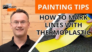 How To Mark Lines Using Thermoplastic  Thermoplastic Line Marking Rolls [upl. by Tiertza]