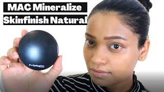 MAC MINERALIZE SKINFINISH NATURAL  face powder  Review amp Demo [upl. by Salazar]