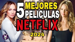 TOP 5 Mejores PELICULAS de NETFLIX 2024 [upl. by Nylime]