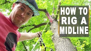 How to rig a short highline  see how to set up a midline in your yard [upl. by Mona]