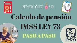 🔴CALCULA TU PENSIÓN del IMSS ley 73 paso a paso [upl. by Wittenburg]