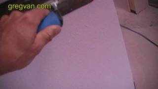 Texture Bump Removal with Trowel  Interior Wall Finish Tips [upl. by Lindsley]