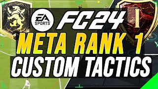 FC 24  META Rank 1 Custom Tactics amp Instructions Post Patch [upl. by Morita]