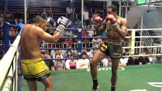 Dorian Price Tiger Muay Thai KOs opponent with elbow strike  Bangla Thai Boxing Stadium [upl. by Thea]