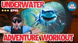 16 Min 🐋 Underwater Adventure Brain Break  Kids Summer Workout and Movement Exercises [upl. by Lovering]