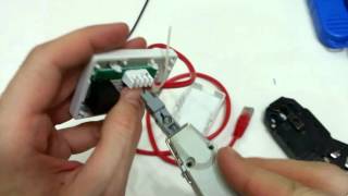 How to wire an RJ45 outlet How to use punch down tool Punch Down LSA tool [upl. by Melonie]