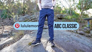 Lululemon ABC Classic Pants Review [upl. by Morven]