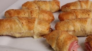 Ham and Cheese Croissants  Laura Vitale  Laura in the Kitchen Episode 322 [upl. by Weatherley134]