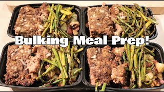 Bulking Meal Prep Meatloaf with Chipolte Red Potatoes and Asparagus [upl. by Revell]