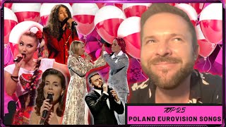 🇵🇱 Top 25 Poland Eurovision Songs 🇵🇱  19942022  Eurovision Reaction  Eurovision Song Contest [upl. by Gasparo]