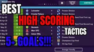 FM22 MOBILE BEST HIGH SCORING TACTICS UPDATED 2223 SEASON [upl. by Uziel442]