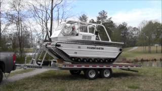 Marsh Master Loading and Unloading the Trailer [upl. by Dlanod]