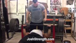 Big Al Davis 515 Compensatory Acceleration Training Bench Press [upl. by Schacker]