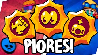 TOP 10 PIORES PODERES DE ESTRELA DO BRAWL STARS [upl. by Halona302]