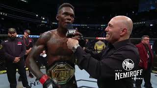 UFC 248 Israel Adesanya amp Yoel Romero Octagon Interviews [upl. by Nirrak]