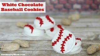 White Chocolate Baseball Cookies [upl. by Seugirdor228]