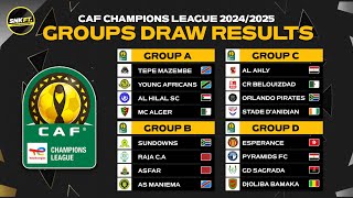 🟢 Draw Results CAF Champions League 202425 Group Stage 📝 [upl. by Kulda]