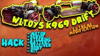 WLTOYS K969 DRIFT  EXTREME HACK MODIFICATIONS [upl. by Ivett485]