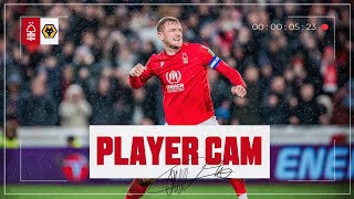 PLAYER CAM  JOE WORRALL SCORES PENALTY ON 200TH APPEARANCE  CARABAO CUP [upl. by Ayouqes]