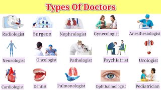 Types Of Doctors  22 Types of Specialist Doctors  Doctor Names [upl. by Temhem]