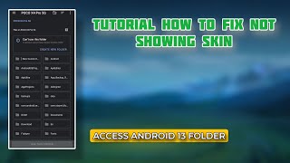 TUTORIAL HOW TO FIX NOT SHOWING SKIN MOBILE LEGENDS NIX [upl. by Ynohtnad]