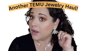 TEMU Jewelry Haul amp Try On 18¢ Earrings Necklaces Rings Bracelets amp More Sept 2023 [upl. by Aguie407]