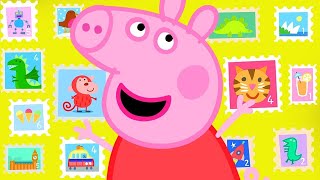 Peppa Pig Official Channel  Peppa Pigs Stamps Collection from All over the World [upl. by Ramad]